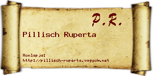 Pillisch Ruperta névjegykártya